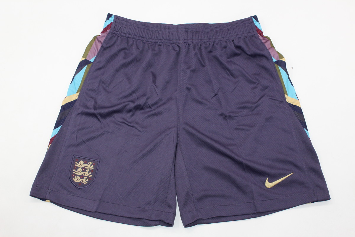 AAA Quality England 2024 Euro Away Navy Blue Soccer Shorts